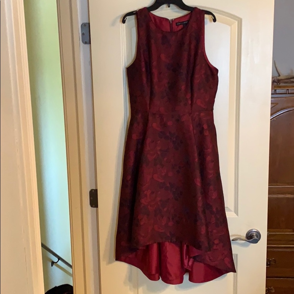 White House Black Market Burgundy Tank Dress